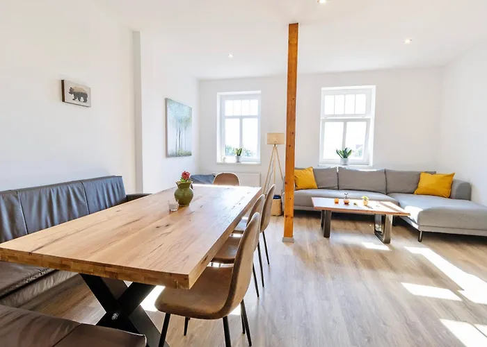 Апартаменты Lichtdurchflutete 8-raum-wohnung Хемниц